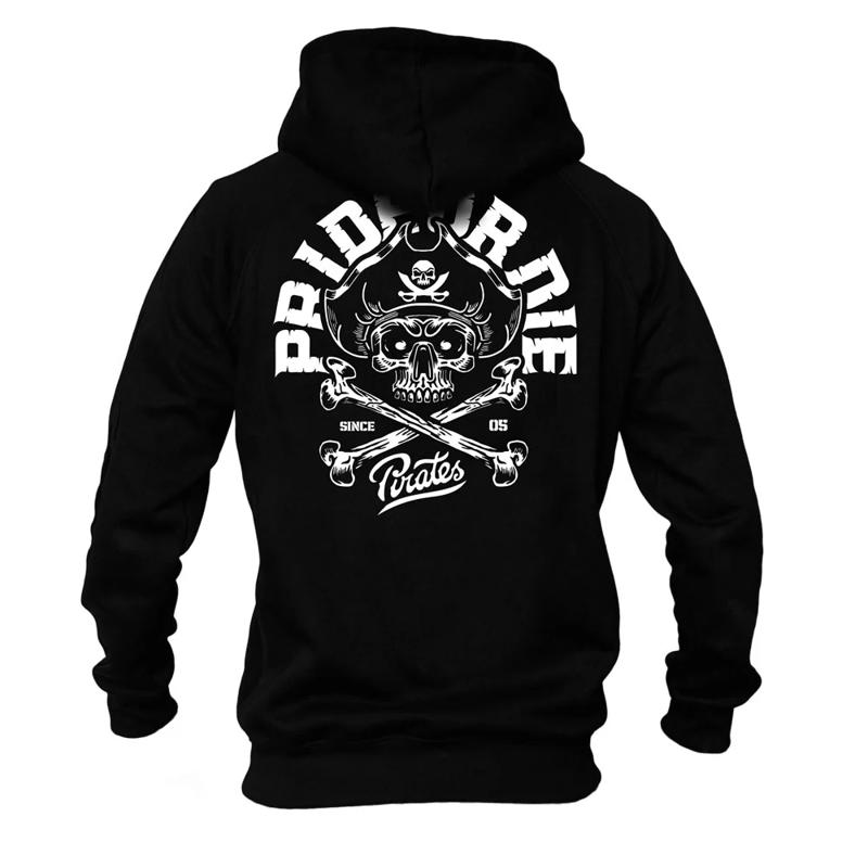 PRIDE OR DIE pirate v2 hoodie -black